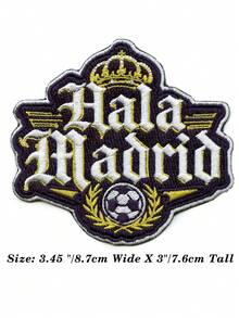 1個 Hala Madrid 足球刺繡熨燙貼布 西班牙足球 1902 - 彩色 - 查看 8