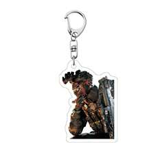 1pc Delta Force Game Character Acrylic Keychain Pendant Tactical Operator Collectible - Multicolor - View 6