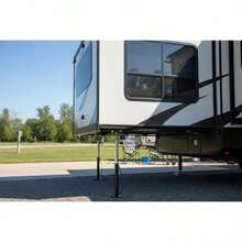 [Free Shipping] Slideout Stabilizing Stands 20"-48" For RV Camper Travel Trailer, 5000 Lbs Capacity Heavy-Duty Steel Construction Adjustable Height Secondary Leveling Support 2 Pack-XY561149 - Default0 - View 3