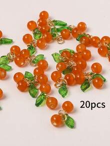 10/20/30pcs Handmade Cherry Pendant Unique Niche Design For Keychain DIY Necklace Bracelet Pendant Accessory Mini Gift Choice - Cherry Red - View 9