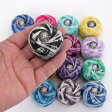 Ensemble de 16 couleurs de fils à coudre, fabriqué en fil de polyester pour la broderie à la main et le tissage - Fil à coudre 16 couleurs - Voir 6