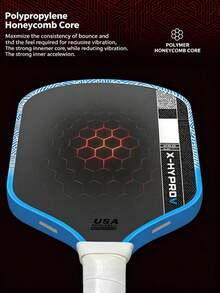 JOOLA Pro V Enhanced Table Tennis Racket - 16mm - Agassi Graf Perseus Original Color Carbon Fiber Textured Surface - Reinforced Frame And Power Core, , Excellent Ball Control, Lightweight Design - Agassi - View 2