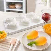 1pc Silicone Mango/Raspberry/Strawberry Cake Mold, Reusable Baking Mold, Suitable For DIY Mousse, Chocolate, Chiffon, Cheese, Ice Cream, Jelly, Pudding, Easy Release, Perfect For Easter, Christmas, Valentine's Day, Graduation, Birthday Party - Multicolor - View 5