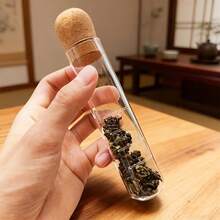 1pc Creative Glass Tea Infuser With Cork Stopper, Tea Steeper, Glass Tea Strainer For Loose Leaf Tea, Reusable Loose Leaf Tea Infuser With Cork, Tea Diffuser For Loose Tea - Transparent Test Tube Design, Perfect For Loose Leaf Tea - Ideal For Home Gatherings And Parties - Multicolor - View 8