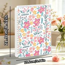 A5, 120 Seiten, Rosa Blumen Notizbuch, PP transparentes Loseblatt Notizbuch, Spiralgebundenes Tagebuch, abnehmbare Loseblatt Seiten, Planer, Reisejournal, Lernen, Schreibwaren, Geschäft, Studium, Büro, kreatives Geschenk Schulbedarf - A5 - Übersicht 2