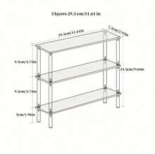 Estante de almacenamiento de acrílico para decoración de acuario – Estante transparente de varios niveles especial para refugio de peces pequeños - B - Ver 7