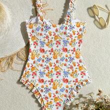 dahkjdgajy Swim Mod Traje de baño de una pieza sin tirantes con estampado aleatorio, grueso, inalámbrico, lindo para verano, playa y festivales de estilo boho - Multicolor - Ver 6