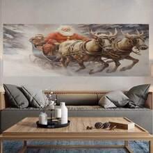 Arte de pared abstracto moderno en 2D plano, 1 pieza, cuadro enmarcado - Pintura colorida en lienzo envuelto de galería, adecuada para decoración de sala de estar, dormitorio, cocina, cuadro retro/colgante con marco de gancho, opciones de varios s (12x18, 16x24, 24x36, 32x48) - Enmarcado - Ver 4
