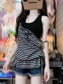 Women Tops - Black and White - View 3