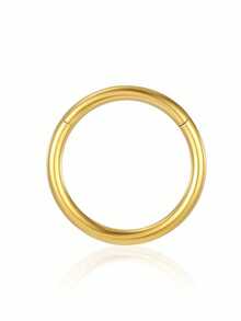 1/5PCS 316L Stainless Steel Minimalist Hinged Segment Ring Closure Ring Seamless Nose Ring/Earring, Non-Fading For Men And Women Body Piercing, Suitable For Different Piercing Positions And Style Needs - Multicolor - View 20