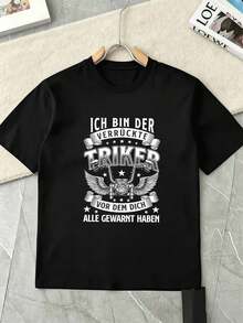 T-shirts i stora storlekar för män - Svart - Visa 1