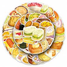 50張美味糕點、麵包、蛋糕、食物貼紙復古Ins 2D幻想Y2K市區美學貼紙禮物趣味貼紙80S 90s動漫貼紙適用於剪貼簿用品水瓶筆電手機行李箱筆記本，節日派對裝飾新年 - 50pcs - 查看 8