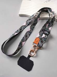 1 Stück Handyband mit Marmormuster, bemalt und gewebt, Crossbody-Handyband, Handy-Anhänger, Handy-Accessoire, Taschenanhänger, Schlüsselanhänger, austauschbarer breiter Schultergurt aus bemalter Leinwand, Reise-Diebstahlschutz-Handyhülle, Verlustschutz-Halter, verstellbar, Outdoor-Begleiter, Handyband mit kostenlosem Clip - Verschiedenfarbig - Übersicht 6