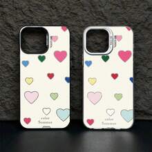 Fundas para celular de moda 2026Patrón en forma de corazón Carcasa celular diseño elegante resistente a impactos y rasgos, adaptada para múltiples modelos como X,XR,XS Max y series 11/12/13/14/15/16/17 con todas sus variantes, celulares Galaxy gama A y S de diferentes generaciones, dispositivos Moto E y serie G, además de Poco y Redmi Note toda la línea, material cómodo ligero, protección completa para teléfono móvil ideal para uso personal y diario cotidiano - Verde - Ver 11