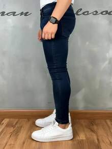 Premium Basic Skinny Jeans 016 2% Elastane - Dark Wash - View 8