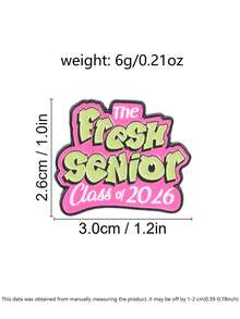 "The Fresh Senior Class Of 2026" Graduation Enamel Pin, Perfect Gift For Seniors, Durable And Stylish Accessory, Ideal For Graduation Parties - Multicolor - View 3