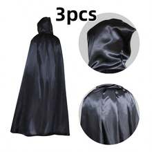 3pcs, 150cm Halloween Cape Cloak, Party Stage Costume Witch Shawl - Multicolor - View 6