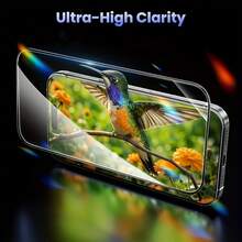 2pcs 9D Full Coverage Tempered Glass Screen Protector Compatible With IPhone 17 Pro Max/17 Pro/17/16 Pro Max/16 Pro/16 Plus/16/15 Pro Max/14 Pro Max/1 - 2pcs - View 6
