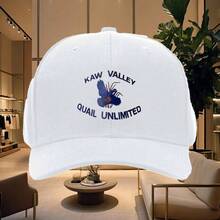 Vtg Quail Unlimited Orange Hunting Outdoors Trucker Snapback Baseball Hat Baseball Cap Kaw Valley - 彩色 - 查看 1