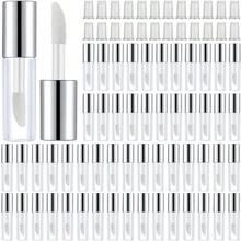 1.2ml Transparent Small Refillable Empty Lip Balm Tube Lip Gloss Bottle Women DIY Cosmetics (Black - Multicolor - View 1