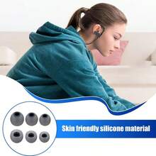Soft Silicone Earbud Tips, Made Of High-Quality Skin-Friendly Silicone Rubber, Universal Replacement Covers With 4.5-6.5mm Inner Hole, Comfortable And Secure Fit For Most In-Ear Headphones - View 7