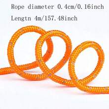 1pc Heavy Duty Outdoor Adjustable Reflective Tent Guy Line With Ratchet Pulley, Adjustable Windproof Tarp Tension Rope, Aluminum Alloy Carabiner Adjustable Tent Rope, Durable All-Weather Camping Waterproof Fabric Fixing Rope, Suitable For Hiking Outdoor Gear - Multicolor - View 11