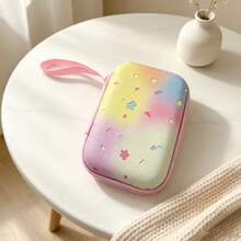 1pc Sweet Style Printed Portable Storage Bag Hard Shell Pressure-Resistant Earphone Data Cable Organizer Pouch - View 16