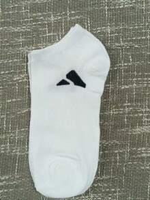1-30 Pairs Black & White Unisex Thin Invisible Low Vamp Boat Socks, Moisture-Wicking Contrast Color Sports Casual Short Socks, Odor-Resistant Mid-Calf Socks For Spring/Summer, Suitable For Commuting, Students - Black and White - View 2