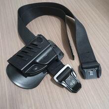 2pcs Set Outdoor Hunting Tactical Belt + Holster, Nylon Material, Lightweight And Wear-Resistant, Metal Buckle, Automatic Buckle, Compatible With PX4 Holster, BRS Beretta 92 Holster, Universal Holster - Black - View 6