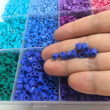 12,000顆/盒 5mm 高品質 Perler 熔珠，多色多巴胺 Perler 熔珠（24色 Perler 熔珠）小孔熔珠，彩色珠子套組－適合手工藝與裝飾，高品質像素拼圖珠，高品質手工禮物 - 彩色 - 查看 2