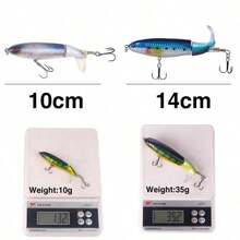Isca de Superfície 13g, Isca de Lâmina Gigante, Isca Rígida, Isca Macia, Cauda Giratória, Equipamento de Pesca, Isca de Pesca - Vários estilos - Visão 3