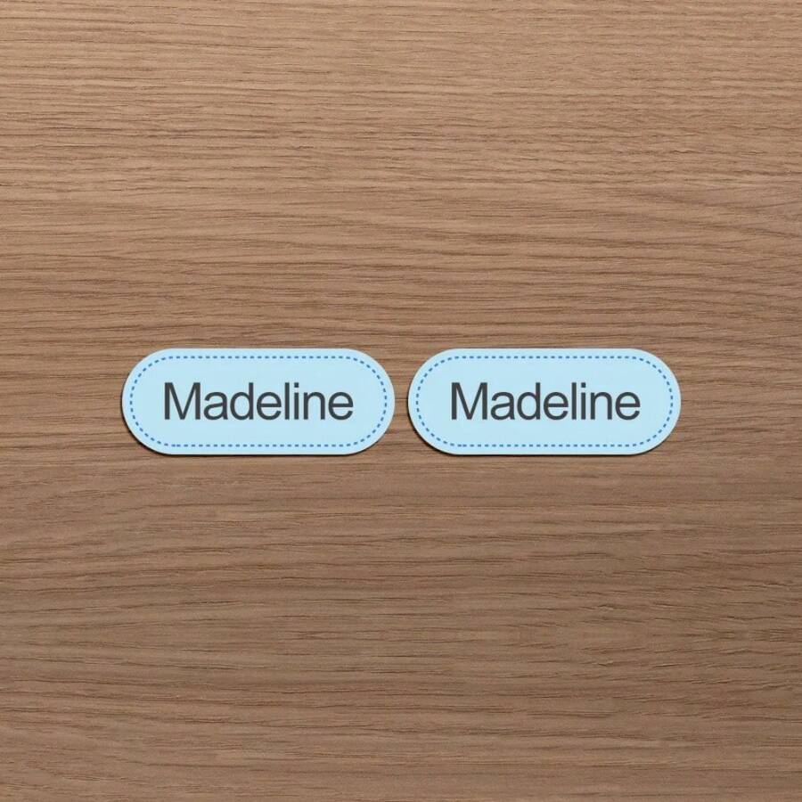 Labels for Ironing-for Cotton-Personalized for School, Sport, Club, Retirement Home, for Clothes, DIY Accessories, Machine Washable - A-40 piezas - Ver 1