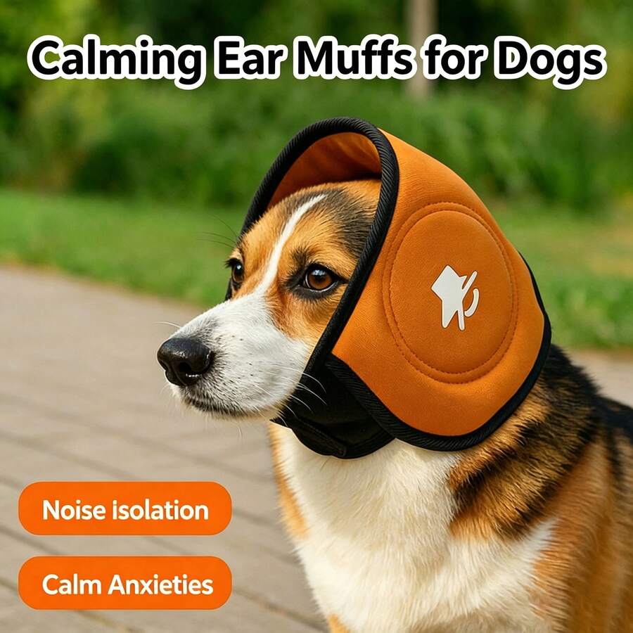 Adjustable Dog Ear Covers Noise Protection Dog Hearing Protection Dog Ear Muffs Quiet Ears Anti-Anxiety Dog Hat Suitable For Medium And Large Dogs Noise Fireworks Protection, Grooming And Powerful Drying