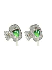 Transparent Red & Green Strawberry Pattern Toothbrush Holder, Cute Design, Portable Home & Travel Storage Box With Transparent Lid, Compact & Portable Design, Easy To Carry, Protects Toothbrush Head, Dual-Hole Drainage And Ventilation Design, Suitable For Home, Dorm And Outdoor Use | Cute Toothbrush Head Storage Rack, Suitable For Home Bathroom Storage - Multicolor - View 16