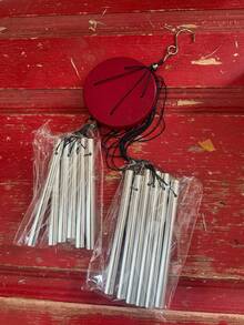 1pc Outdoor Wind Chime, Includes 12 Aluminum Alloy Tubes And Hook, Outdoor Memorial Wind Chime, Holiday Decoration, Party Decoration, Home And Store Decoration, Suitable For Outdoor Garden And Memorial Space Holiday Decoration, Wall Decoration Gift, Birthday Gift - One Size Fits All - View 10