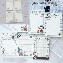 SNOOPY 1pc  A7 Pocket Notebook, Beautiful Appearance, Portable Planner, Student Notebook, New Year Gift, Valentine's Day Gift, Easter Gift [Random Style] - Multicolor - View 9