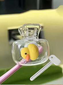 Portable Toothbrush Holder Set With Cute Duck Pattern, Suitable For Home And Travel Use, Protects Your Toothbrush And Maintains Oral Hygiene, Great Gift For Family, Friends, Birthday, Valentine's Day, Wedding, Souvenir, Bridesmaid - Multicolor - View 15