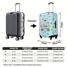 Disney Pixar Toy Story Luggage Cover, "Friends Forever" Quote With Woody, Buzz, Rex & Alien Icons Pattern Design Suitcase Protector Suitable For Travel Lovers - Color - View 4