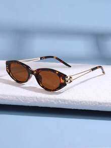 1pc European And American Retro Style Fashionable Glasses, And Versatile, Suitable For Street Photography, Lightweight Frame, Multiple Colors - Multicolor - View 10
