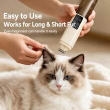 Rechargeable 2-In-1 Pet Grooming Kit With 19mm Blade, Low Noise 60dB, Suitable For Cats And Dogs - Hair Trimming And Nail Polishing Grooming Set - View 5