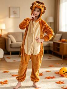 1pc Kids Cartoon Animal Cute Soft Sleeping Bag, Unisex, Suitable For Home, Party, Vacation - Multicolor - View 2