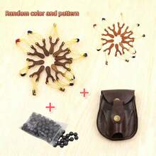Red-Brown Clay Balls With Fine Glossy Finish, Uniform Particle Size, Smooth Texture And Excellent Hand Feel, Designed For Adults, Outdoor Leisure And Entertainment Toy Set, Suitable For Countryside Walks, Camping Breaks, Garden Relaxation, Friends Gatherings And More, Material With No Burden, Fun For Home And Outdoor Use - Multicolor - View 6