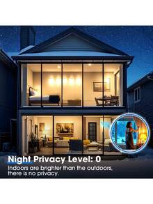 Privacy One Way Window Tint, 100% UV Protection Heat Insulation Glass Cover, Car Window Film, Film For Home, Building, Commercial, Office Decor - Heat Insulation Film - View 8