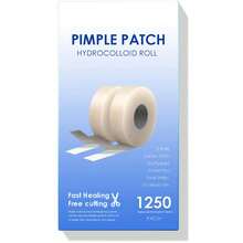 Pimple Patches For Face (1250 Count), Cut-To-Size Hydrocolloid Roll Tape - Pimple Patch Pimple Stickers - Absorb Gunk &Amp; Fast Healing - Acne Pimple Patches For Face - Zit Patches - For All Size Acne - 白色 - 查看 1