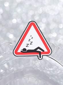 趣味睡眠警告標誌琺瑯胸針，「午睡請勿打擾」胸針，獨特禮物創意，適合幽默愛好者 - 彩色 - 查看 8