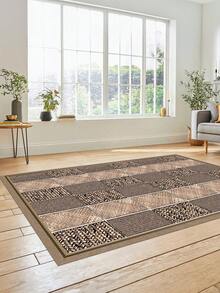 Digitally Printed Non-Slip Washable Runner And Area Rug Living Room Carpet, Modern Design | Modern, Scandinavian, Bohemian And Classic Styles | 100% Polyester - Black and White - View 5