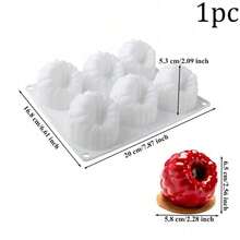 1pc Silicone Mango/Raspberry/Strawberry Cake Mold, Reusable Baking Mold, Suitable For DIY Mousse, Chocolate, Chiffon, Cheese, Ice Cream, Jelly, Pudding, Easy Release, Perfect For Easter, Christmas, Valentine's Day, Graduation, Birthday Party - Multicolor - View 11