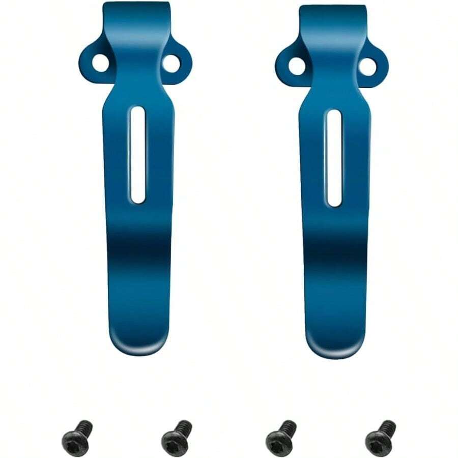 2PCS Blue Deep Carry Pocket Clip Compatible With 535 With Screws - A - View 1