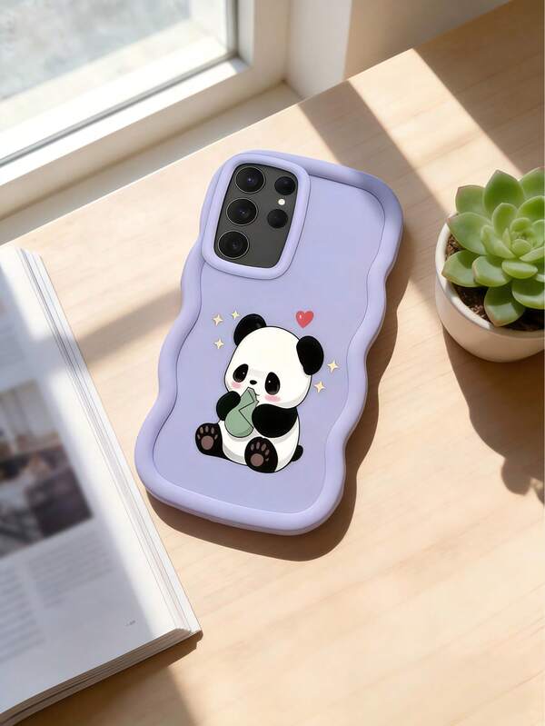 1 ốp lưng điện thoại TPU mềm viền sóng họa tiết gấu trúc Y2K màu macaron dopamine tương thích Galaxy A03 A04 A05 A06 A11 A12 A13 A14 A15 A16 A20S A21S A22 A23 A24 A25 A26 A31 A32 A33 A34 A35 A36 A50 A51 A52 A53A54 A55 A56 A73 S20FE S21FE S22 S22U S23 S23+ S23U S233FE S24 S24+ S24U S25 S25+ S25U/ Note 11 Note 12 Note 13 Note 14 /Samrt/Honor/Y7 Y9/Ealme C53 C55