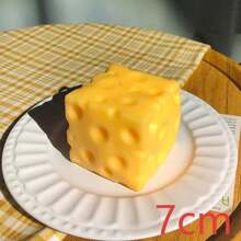 Squishy-2026 New Product-Giant Cheese Simulation Cheese Squeezing Toy Slow Rebound Stress Relief Toy,Sleep Aid Toy ASMR Sensory Stress Relief Toy, Suitable For Adults,Girls,And Adolescents,Festival Gift,Emotional Healing Toy,Emotional Release Toy - Multicolor - View 8